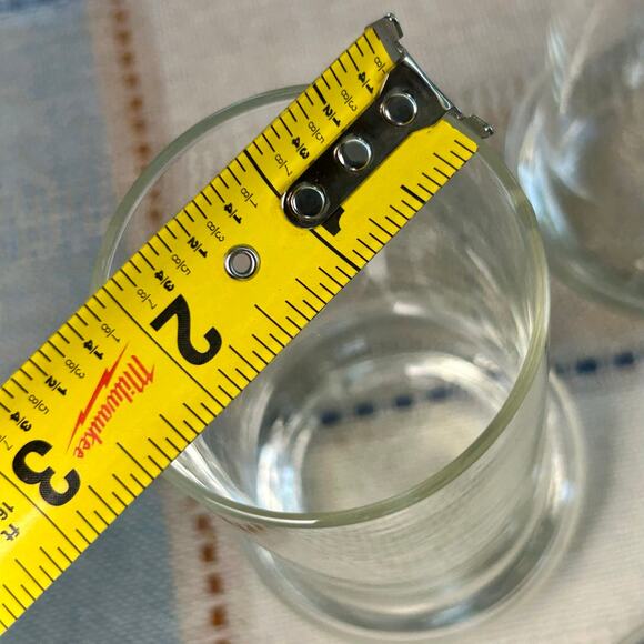 Mid-Century Barware Clear Glass Tumblers with Flared Base – Set of 4 - Picture 10 of 10